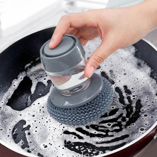 Palm press Handle pot cleaning brush