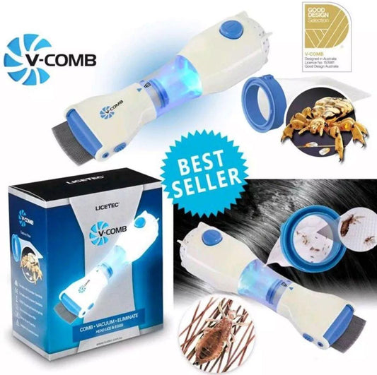 Comb head lice removal machine