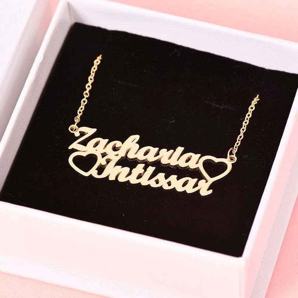 Gold plated necklace customize