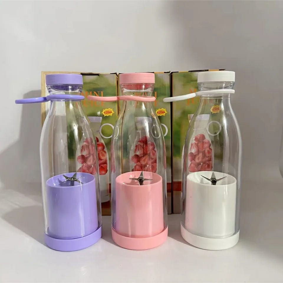 Mini Portable Rechargeable USB Electric Fruit Juicer Fast Electric Mixer Juice Maker Ice Breaker Smoothie Maker Small 6-Blade