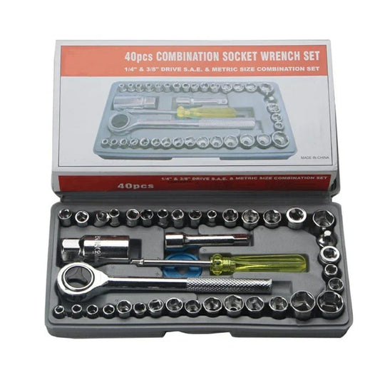 Socket wrench set 40 pcs