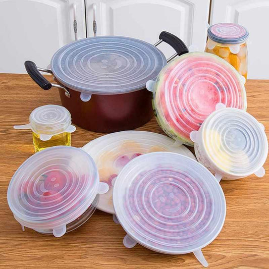 Silicone Cover Stretch Lids Reusable Airtight Food Wrap Covers
