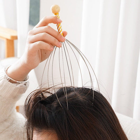 Relaxing Head Scalp Massage Octopus