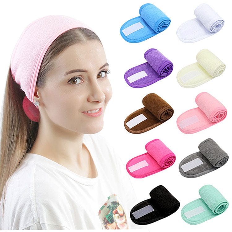 Soft Toweling Hair Accessories Girls Headbands for Face Washing