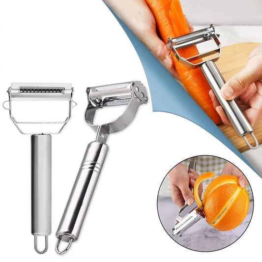 2in1 JULIENNE VEGETABLE PEELER STEEL