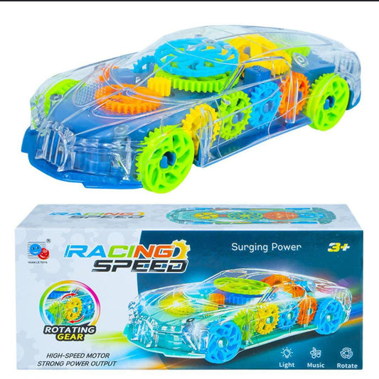 Battery Operated Race Car Transparent Concept Car