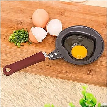 Steel Partable Frying Pan Poached Egg Heart Mold