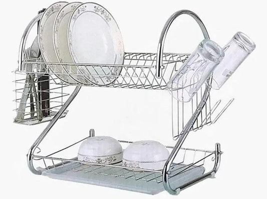 GALAXY HIGH QUALITY 2 LAYER DISH DRAINER RACK