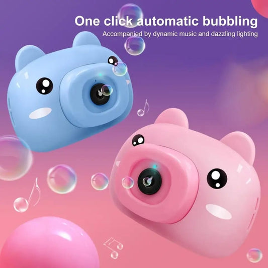 Durable Chilren Bubble Machine Automatic Cartoon Soap Bubble Maker Toy