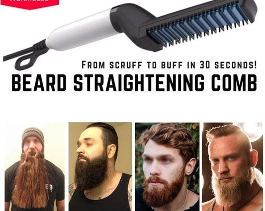 Electric Beard & Hair Comb Straightener