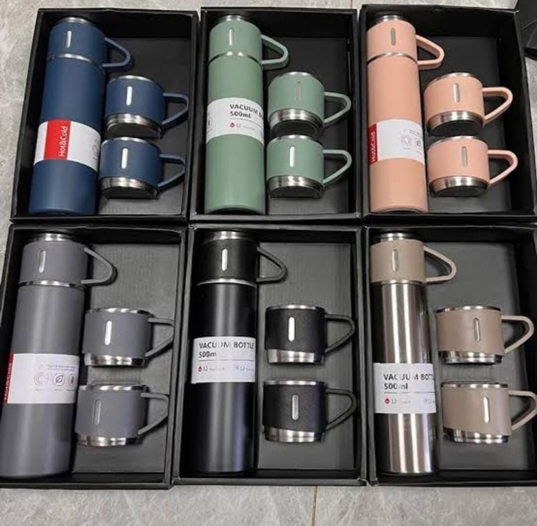4 in 1 stainless steel water bottle