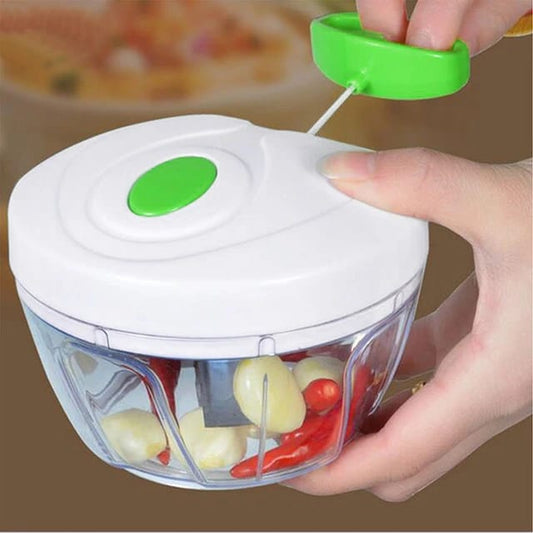 Easy Spin Quick Cutter - Vegetable Fruit Nut Onion Chopper