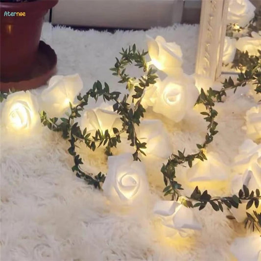 New white Rose String Light