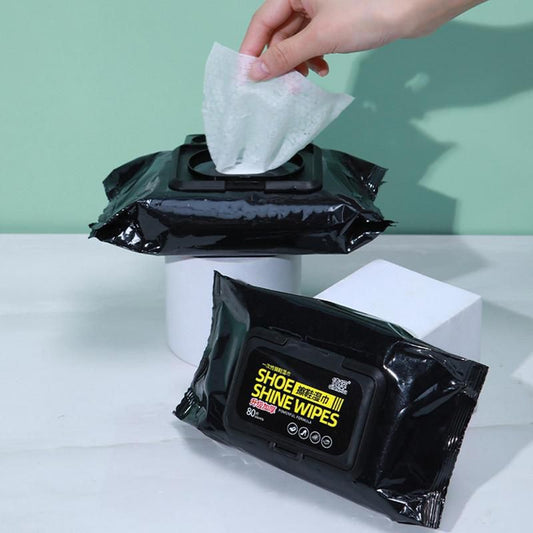 Shoe Shine Wipes 80 pcs each pack of 2