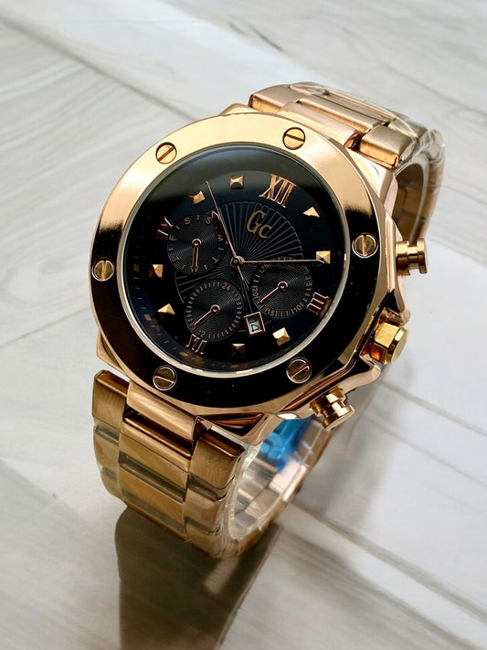 Gc ( guess ) 
Gc geneve 
Stainless steel chain watch