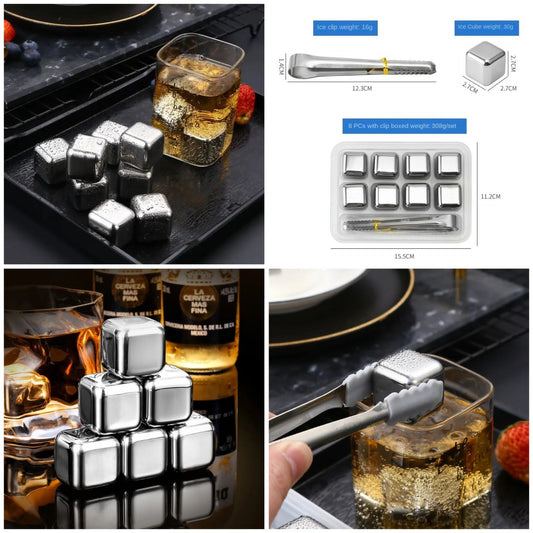 Steel ice cube