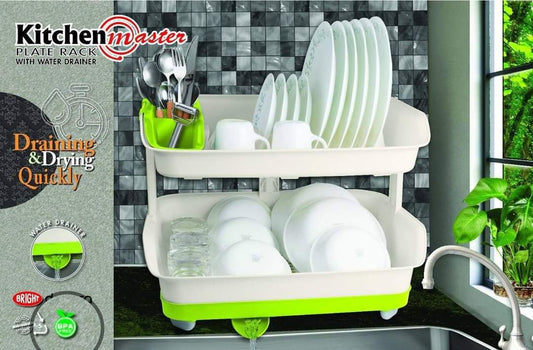 Kitchen Master Plate Stand Double Layer