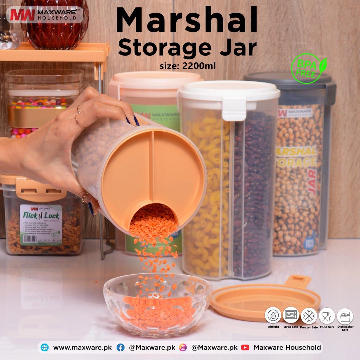 3 in 1 Marshal Storage Jar