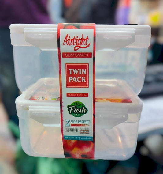 AIRTIGHT CONTAINER TWIN PACK.