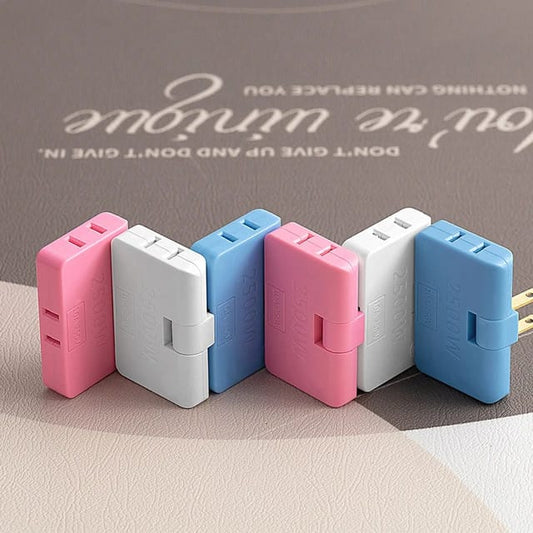 Foldable  3 in 1 US Extension Plug Electrical Adapter 3 In 1