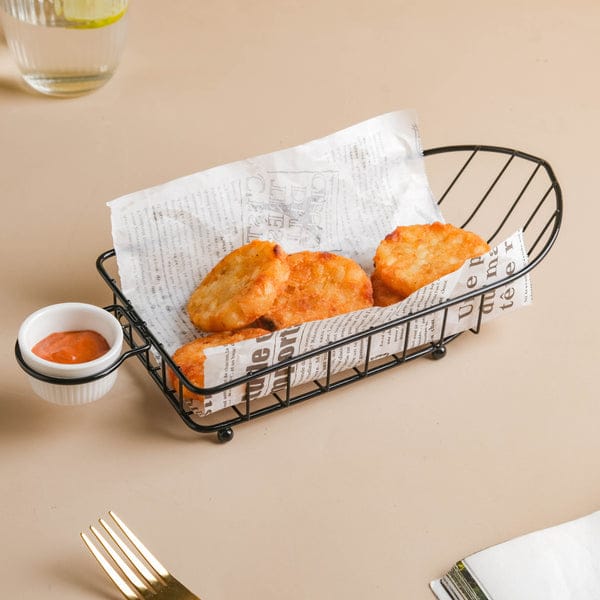 Matel Matrix Snack Bucket & Restaurant Style Serving