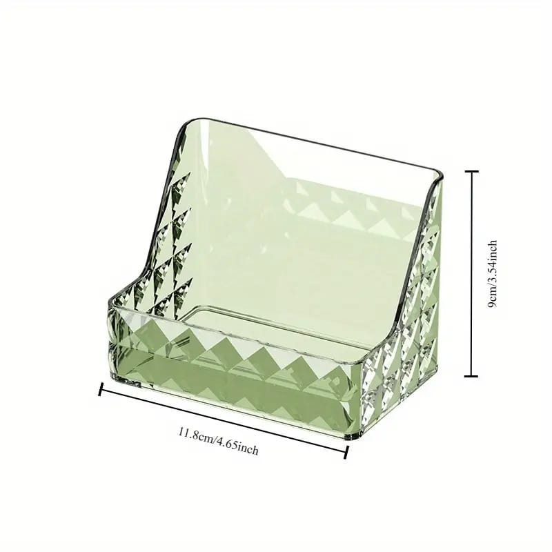 Chic Diamond Pattern Wall-Mounted Makeup Organizer