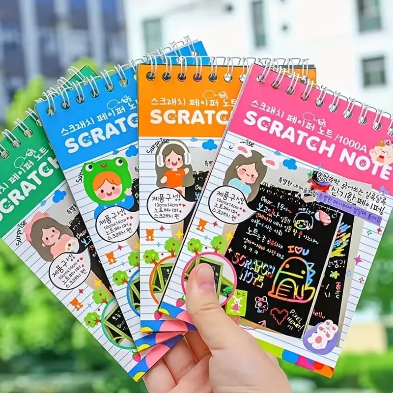 Rainbow Scratch Art Notebook & Pen Set