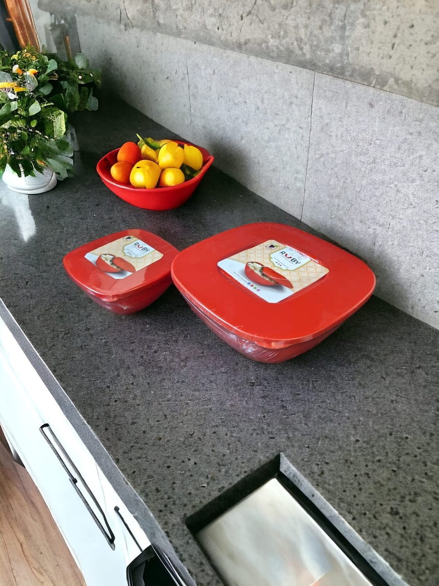 3 Pcs SetRuby Fridge Storage Box