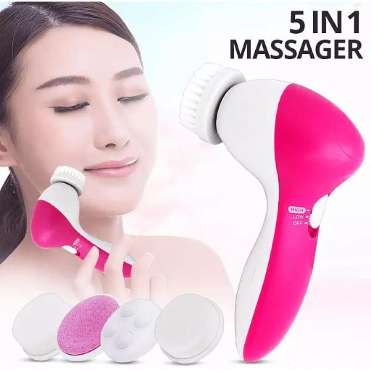 5 In 1 Electric Face Wash Brush Facial Cleansing Device