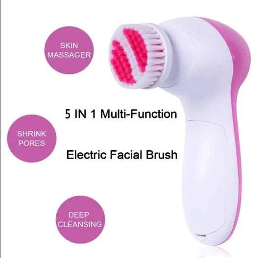 5 In 1 Electric Face Wash Brush Facial Cleansing Device
