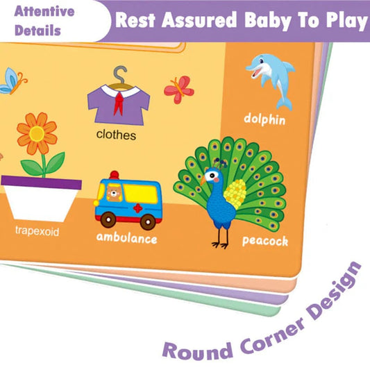 Brain Boosting Montessori Educational Quiet Book for Kids