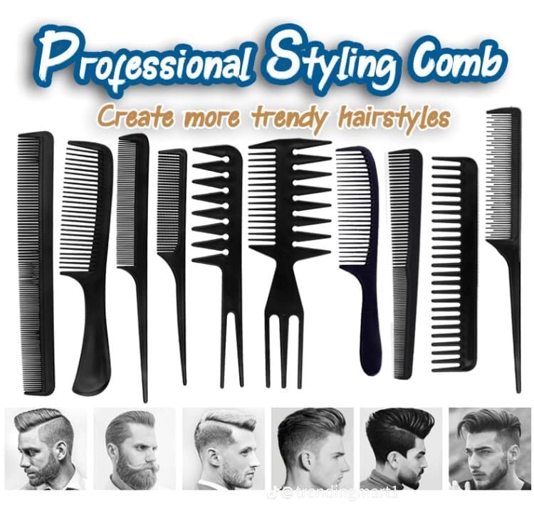 Pack of 10 Pcs Hair Tool Comb