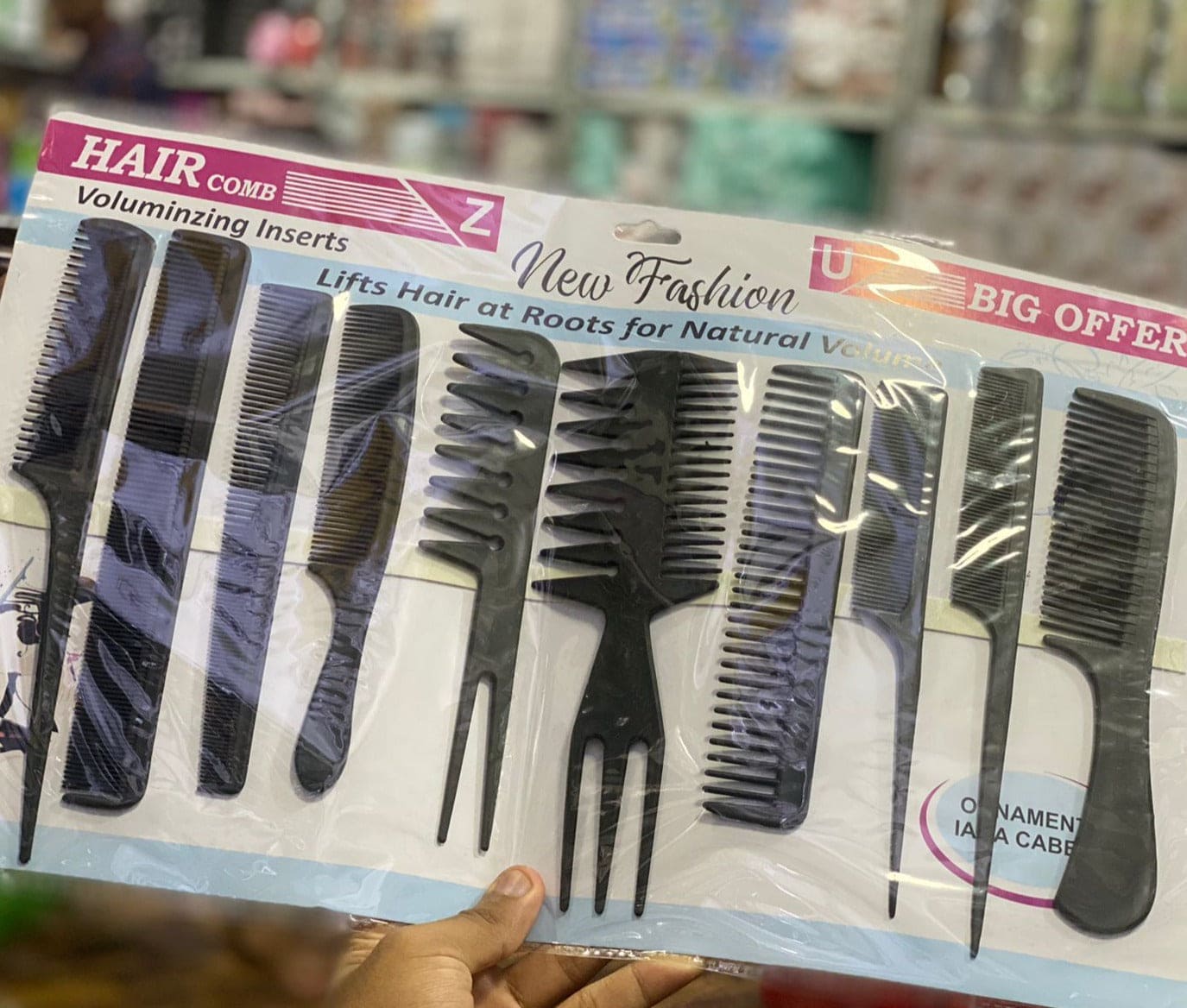 Pack of 10 Pcs Hair Tool Comb
