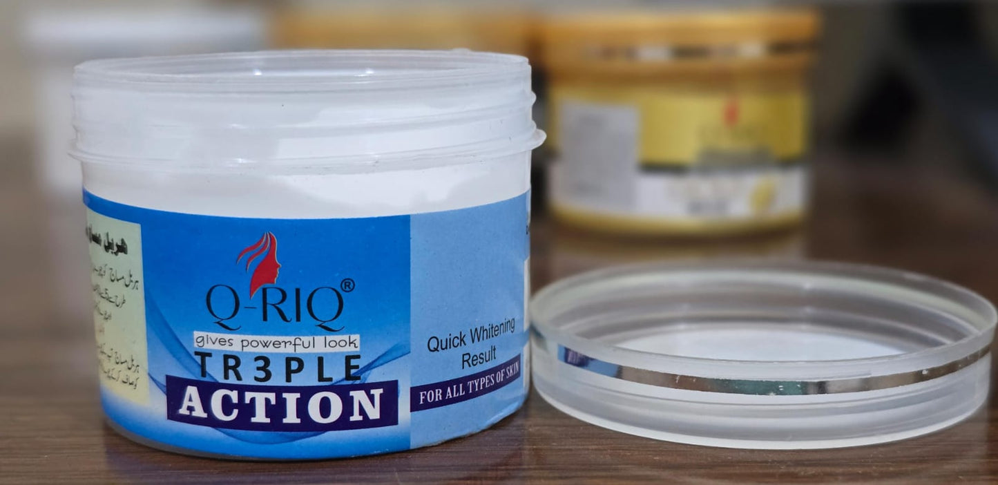 Q - RIQ Hair Removing Wax & Golden Mask & Black Mask & Harbel Massage Cream
