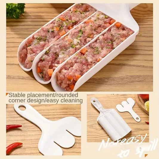 4-Row Meatball Maker - Easy Homemade Fish, Beef & Rice Balls
