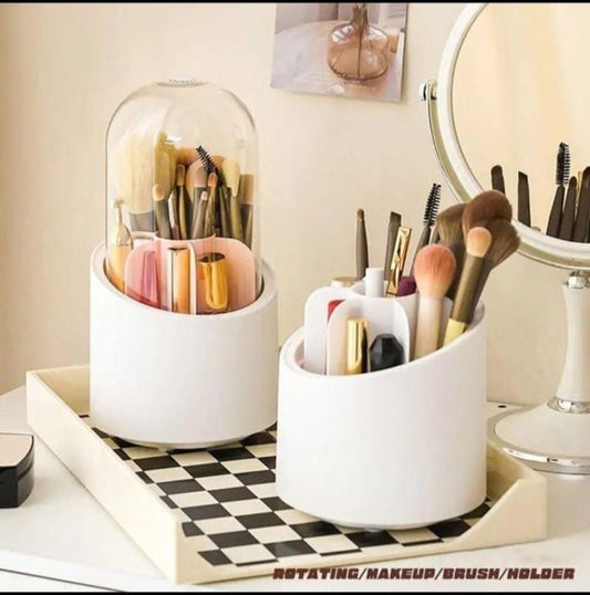 ROTATING COSMETIC BRUSH ORGANIZER