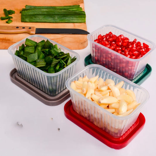Pack of 3 Mini Crinkle Food Containers 
150ml Each