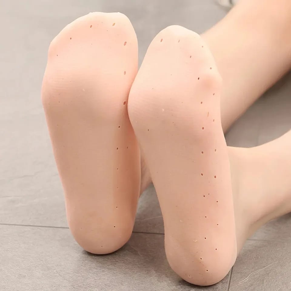 Anti-Crack Heel Silicone Full Socks