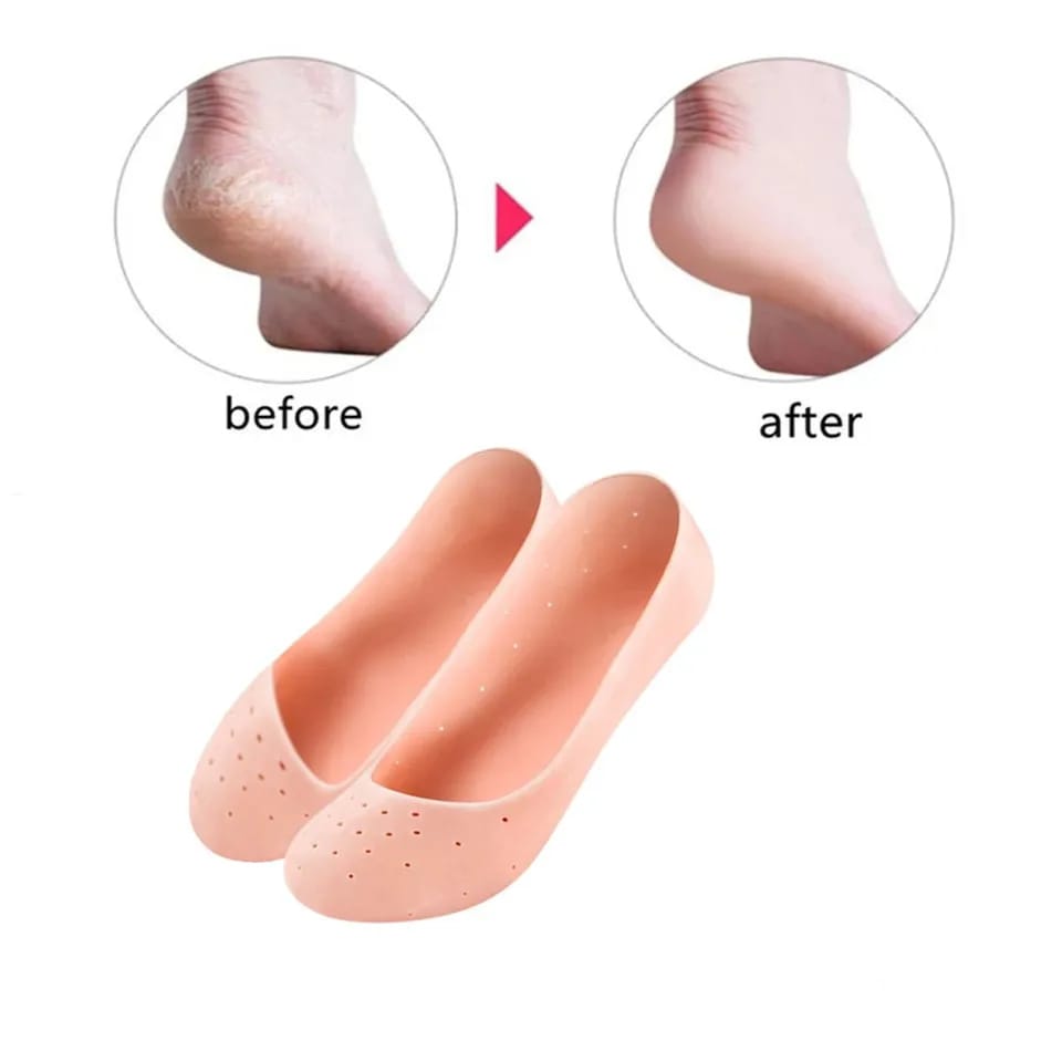 Anti-Crack Heel Silicone Full Socks
