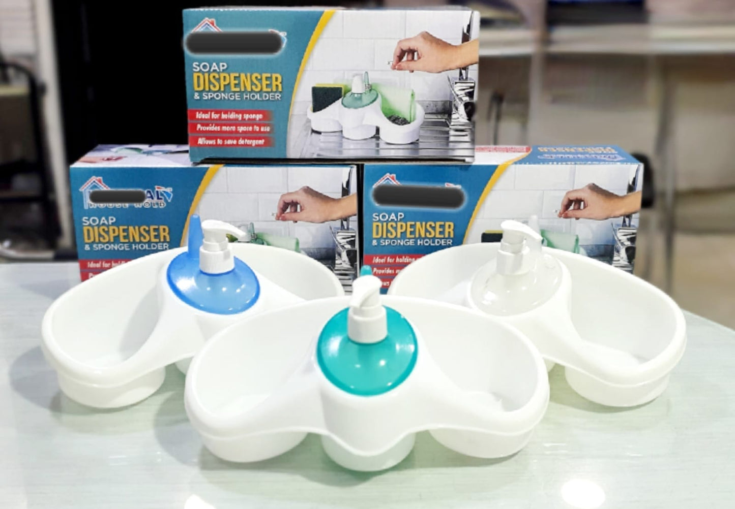 1 PC Sink Organizer Drainer Stand with Sponge Holder