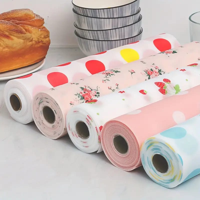 1pc Waterproof & Moisture-Proof Printed Cabinet Liner