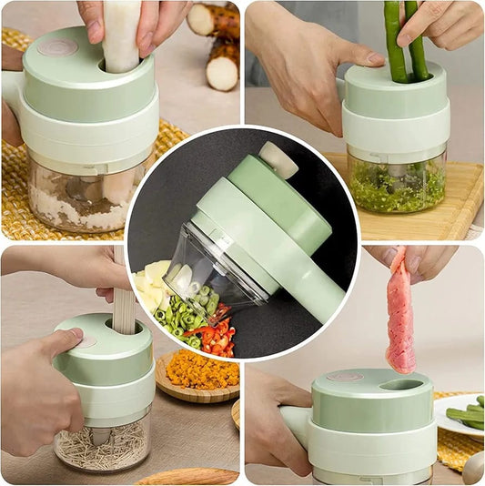 Handheld Electric Vegetable Cutter Set