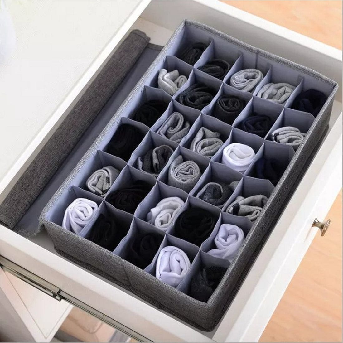 24Grids Underwear Socks Storage Organizer