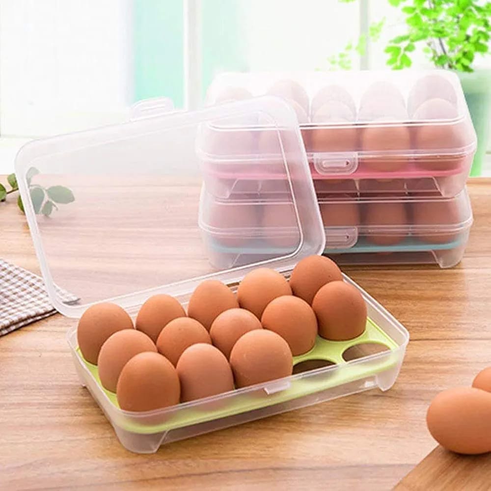 15 Grid Egg Storage Box, Egg Storage Container