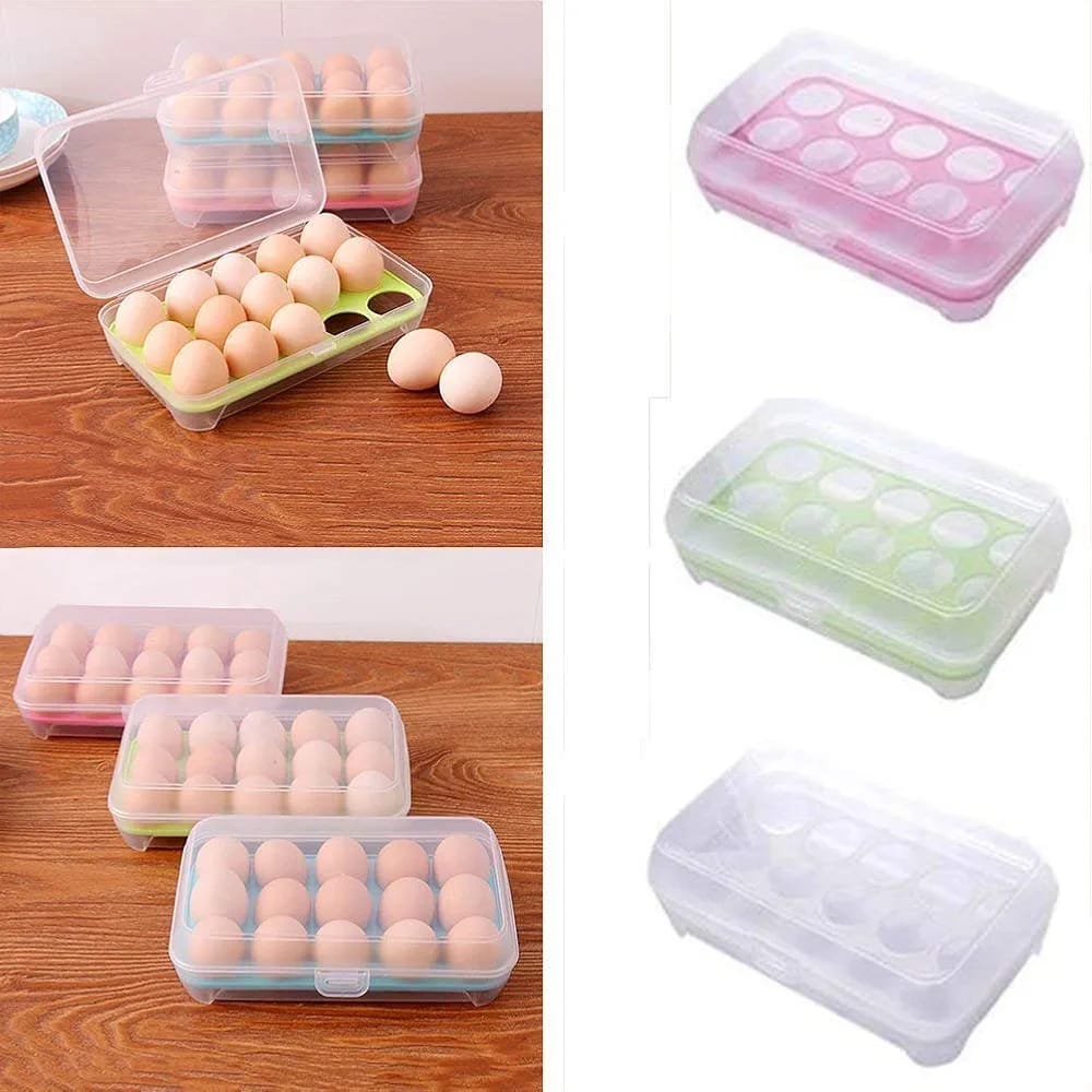 15 Grid Egg Storage Box, Egg Storage Container