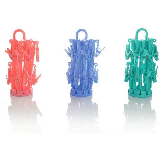 Plastic Foldable Undergarments Hanging Dryer Clothes Clips Hanger Drying Rack