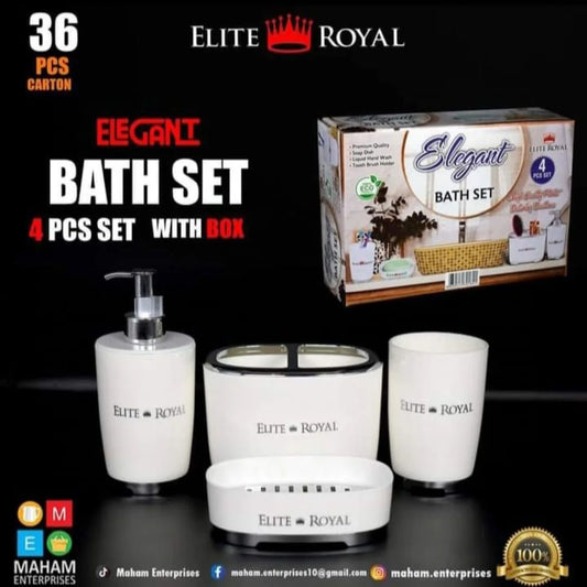 Elegant bath set 4 pcs set with box