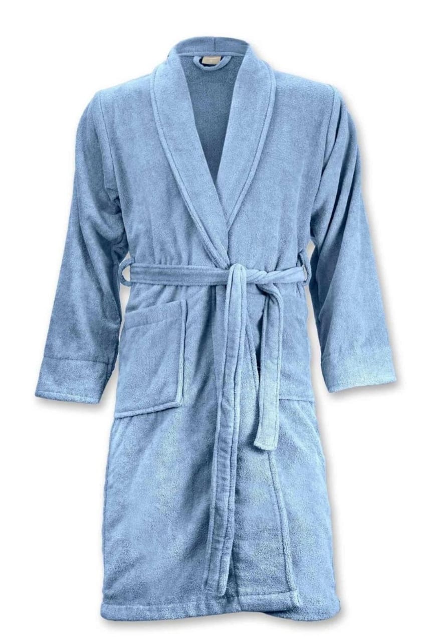 Terry Cotton Toweling Hooded Bathrobe