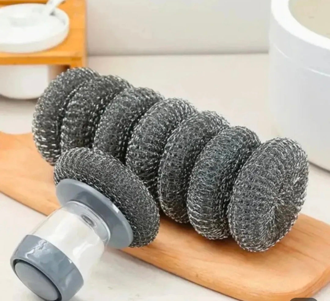 Palm press Handle pot cleaning brush