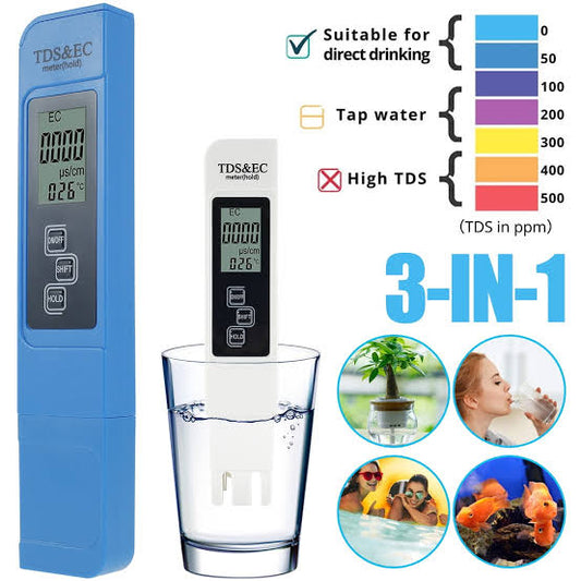 3 in 1 water Quality meter tester